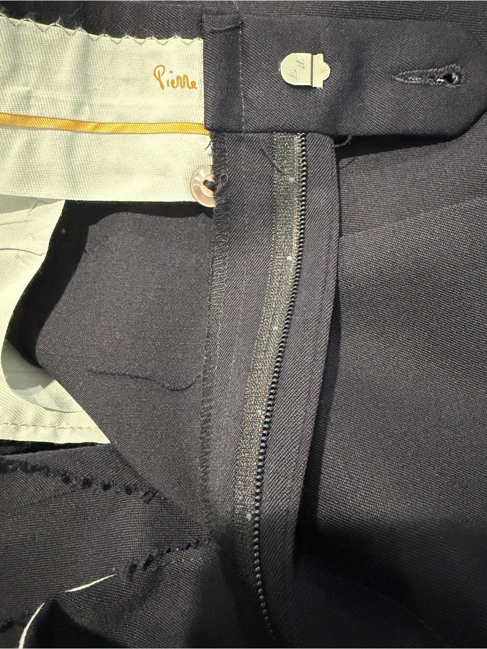 Pierre Cardin Men's Dark Navy Two-Piece Suit - Picture 14 of 16